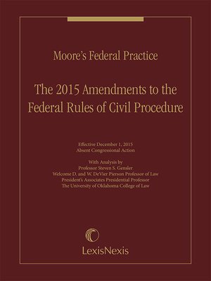 cover image of Moore's Federal Practice